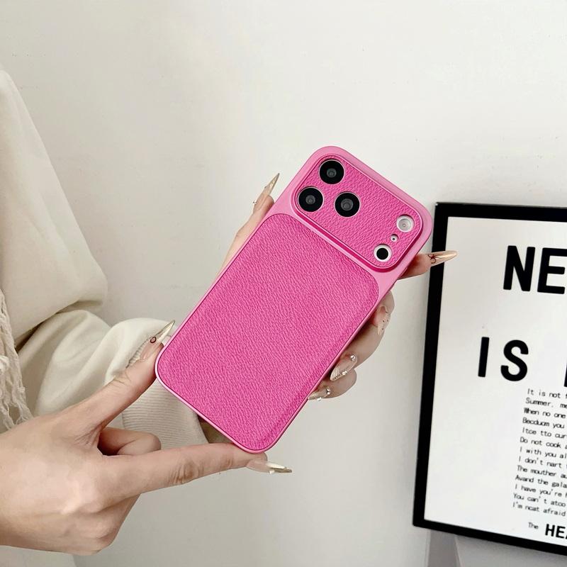 For iPhone 17 Pro Max Case Luxury Hybrid PC+PU Leather Matte Anti-skid Back Phone Cover Case For iPhone 16 15 14 13 Pro Max