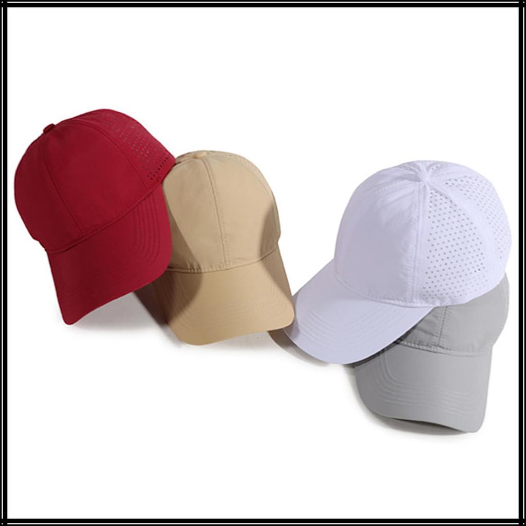 Cap Hat Waterproof Mesh Running Sports Breathable UV Protection Men Women CZ972 [White Fang] (Wine)