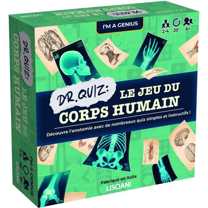 I'm Genius Dr Quiz Le Jeu du Corps Humain - Jeu éducatif scientifique - LISCIANI - Anatomie - Apprentissage ludique