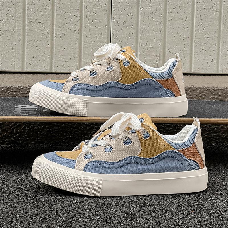 

AFANTING summer men s shoes trendy and breathable new splicing trend board shoes niche original canvas shoes men 8112 44