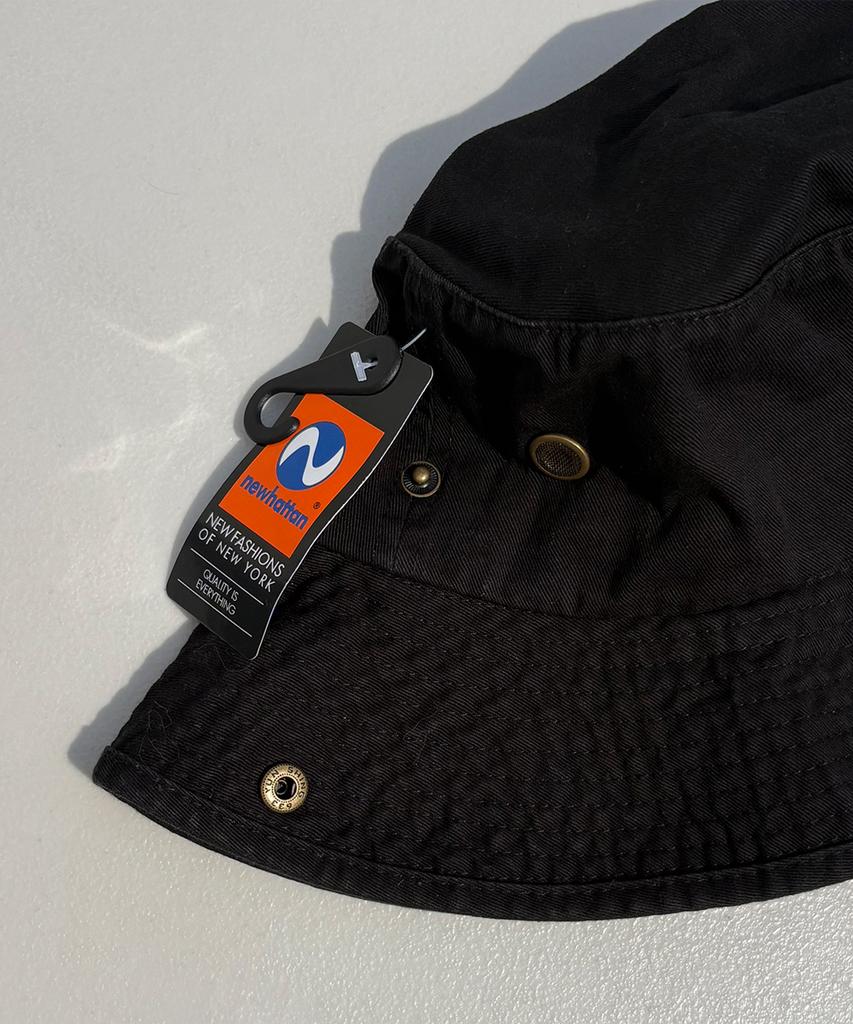 Nyuhaeteun Washed Safari Hat (Black)