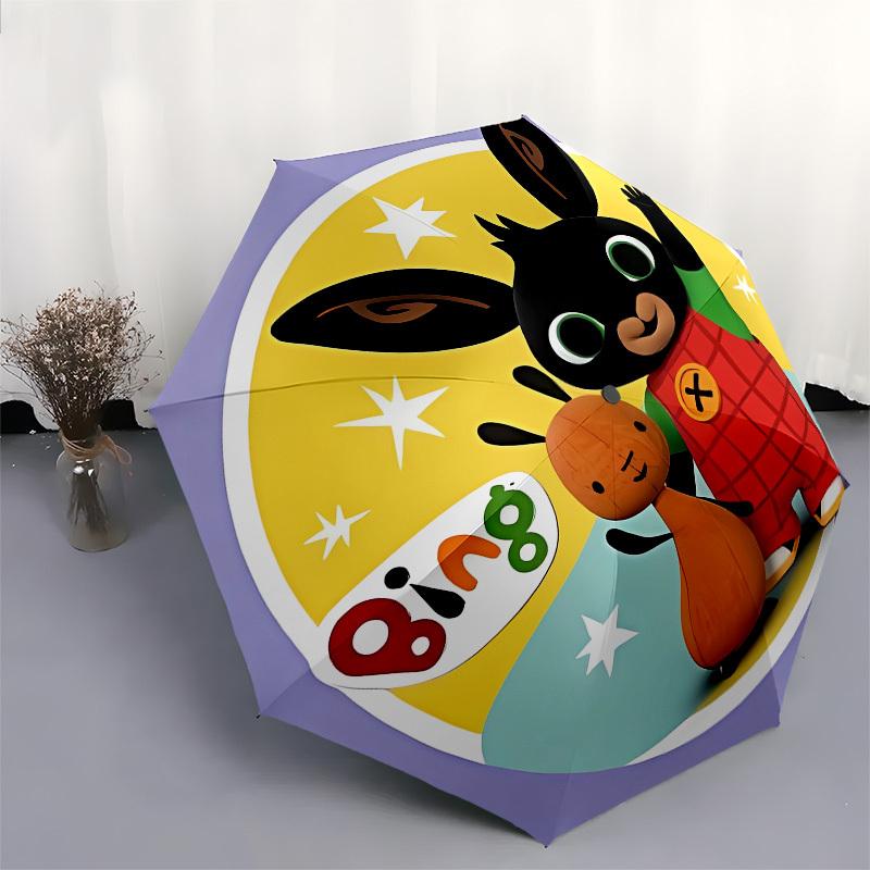 Bing, Rabbit Automatic Opening and Closing, 8 rib Structure Portable Umbrella, Suitable for Men and Women in All Seasons Perfect Gift for H