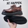2024 Spring Derby platform British style small leather shoes versatile Korean version of student casual men's leather shoes 2881-A