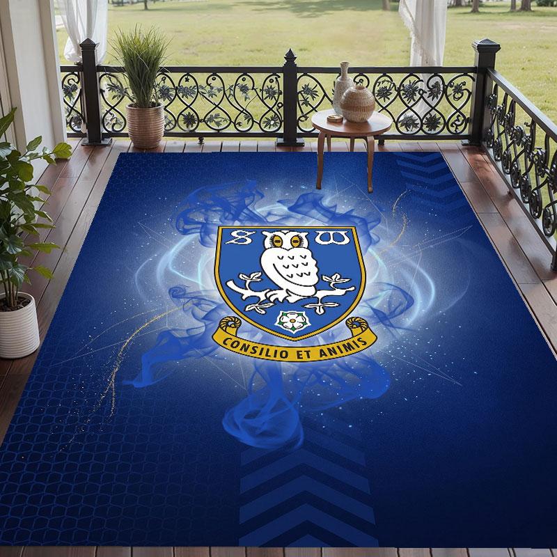 Soft Floor Carpet Sheffield Wednesday Pattern Area Rug Decorative Mat For Home Room Decoration