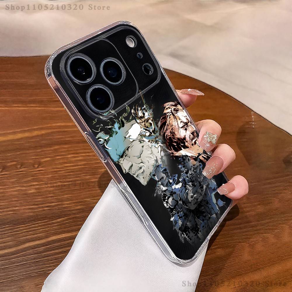

M-MGS1 Solid Snake Game Phone Case iPhone17 16 15 14 13 12 11 Pro Max Plus Mini Clear Full Back Cover Silicone Soft Shell iPhone16PROMAX