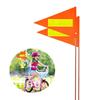 Bicycles Flags Rod for Cycling Waterproof Height Adjustable Bike Flags with Rod