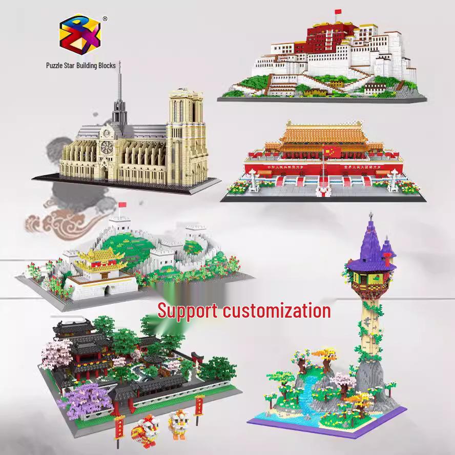 Notre Dame de Paris Architectural Model – Creative Micro Building Blocks Set for Education & Decoration.
