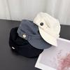 Cloth Flat Cap Button Retro Painter Hat Personality Equestrian Hat  Ladies
