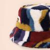 Imitation Rabbit Fur Bucket Hat For Fall Winter Season, Ideal Choice For Gifts Plush Color Matching All-Match Trendy For Daily