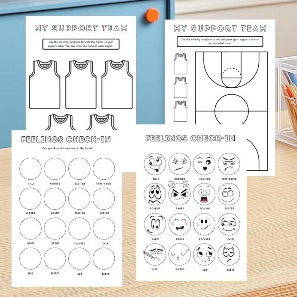 Art Plan Table Art & Emotions Guidebook Pencil Colouring Booklet  Student