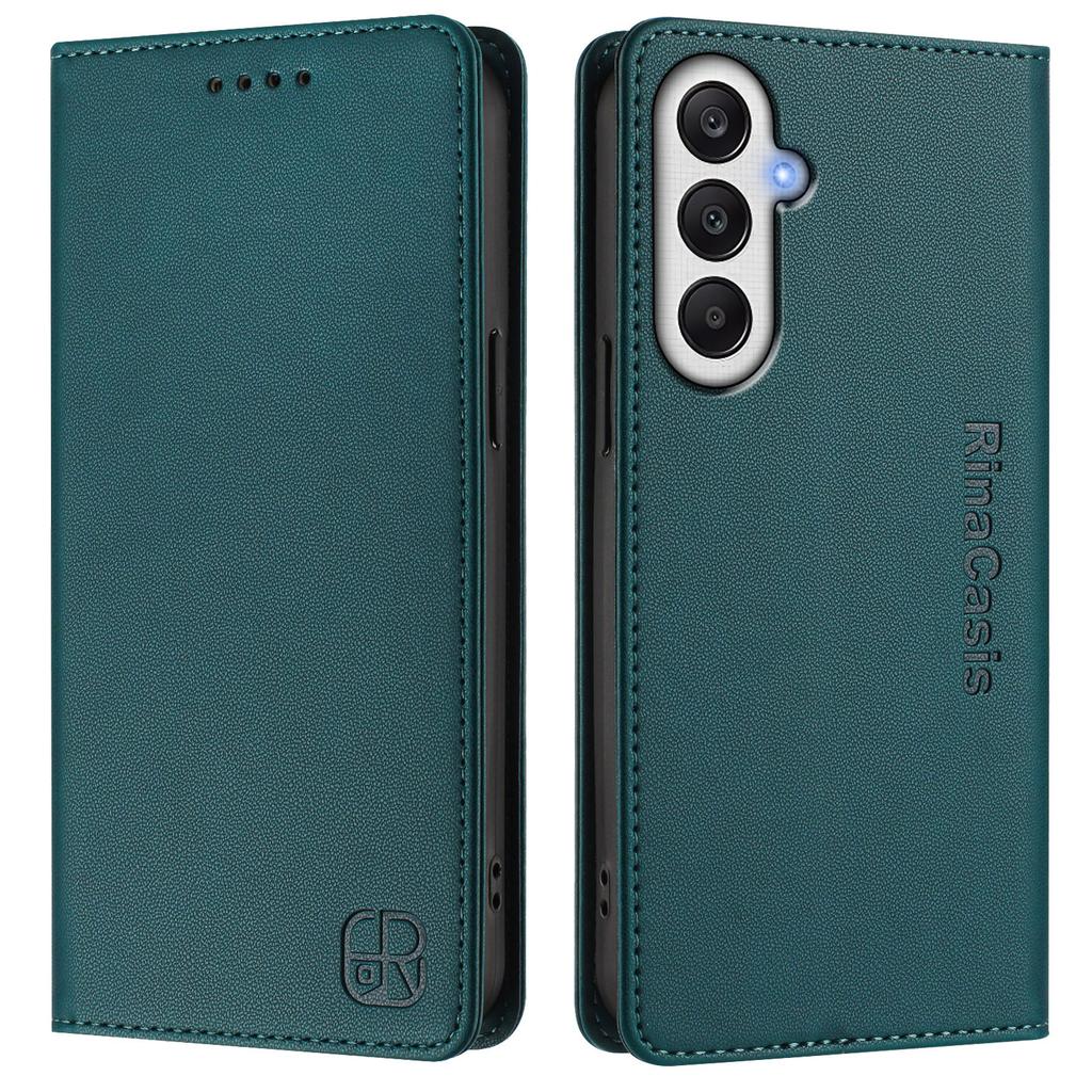 For Samsung Galaxy A25 5G (Global) (161.0 X 76.5 X 8.3mm) Leather Case RINACASIS RC01 Phone Cover with RFID Blocking Wallet Stand