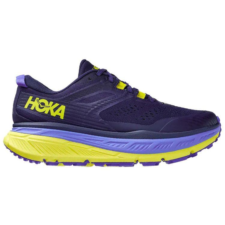 HOKA One One Stinson Atr6 Non-Slip Durable Low-Top Running Shoes Unisex Running Shoes Iris-Black 1110506-BIEP