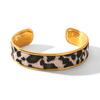 Bransoletka ze stali tytanowej w panterkę - Stylowa i trwała