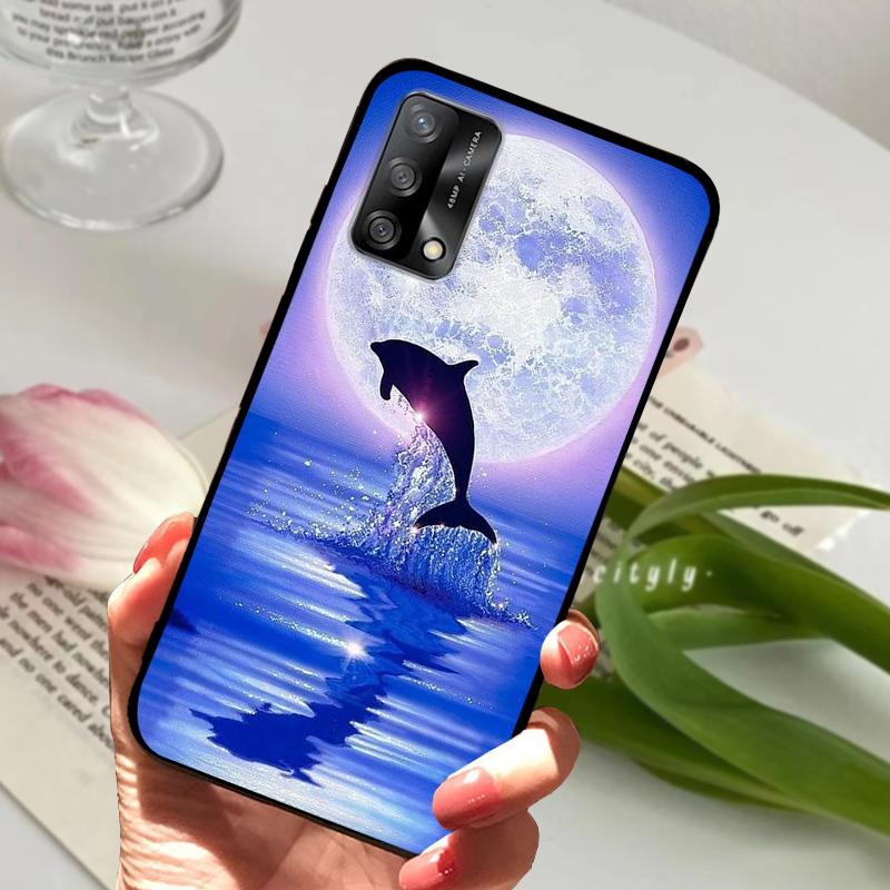 Für Oppo A74 4G Hülle CHP2219 Stoßfest Farbe Lackiert Matt Weiches TPU Silikon Handyhülle Für OPPO F19 Bumper CPH2219 Fundas