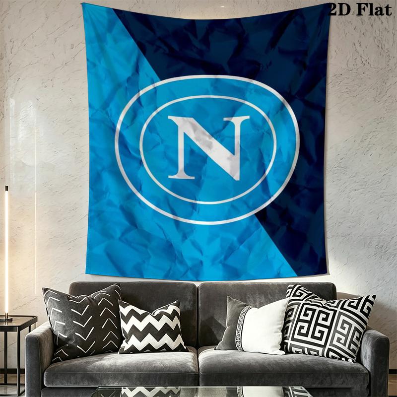 Napoli Wall Tapestry Aesthetic Wall Hanging Printed Fabric Blanket Decorative Tapestries for Bedroom Living Room Home Decor