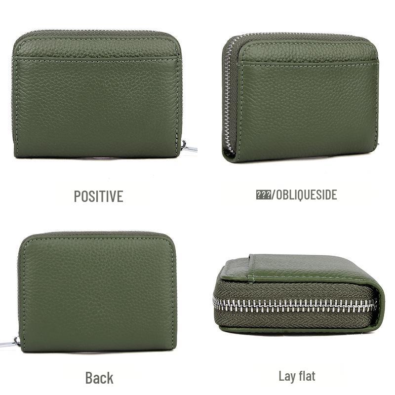 Japanese RFID Anti-Skimming Accordion Wallet: Large Capacity Genuine Leather Card Holder & Coin Purse