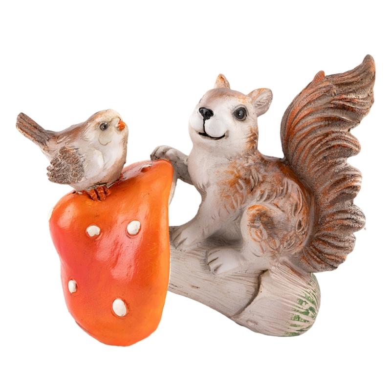

Garden Squirrels Bird On Mushroom Statues Resin Animal Figurines for Outdoor Lawn Garden Decors Table Centrepieces 1