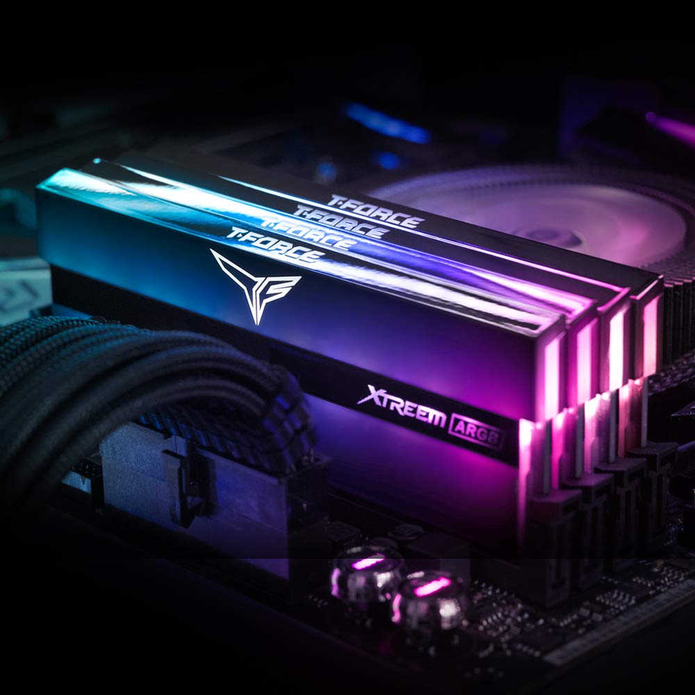 TEAMGROUP Xtreem ARGB 5333MHz CL22 16GB Dual Channel DDR4 DRAM Desktop Gaming Memory RAM for Z590 TF10D416G5333HC22ADC01 T-Force (2x8GB) PC4-42700