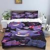 New 2026 Gengar-themed Duvet and Pillowcases – Suitable for Single, Double, King, and Queen Beds.