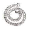 Oval U-Shaped Cuban Chain Accessories Alloy Full Diamond Personality Wave Trend Men'S And Women'S Jewelry Hip Hop Necklace Strip
