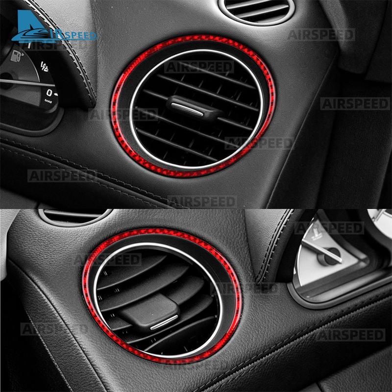 Real Soft Carbon Fiber Trim Sticker For Mercedes Benz SL Class R230 2003-2007 2008 2009 2010 2011 Car trument Outlet Frame