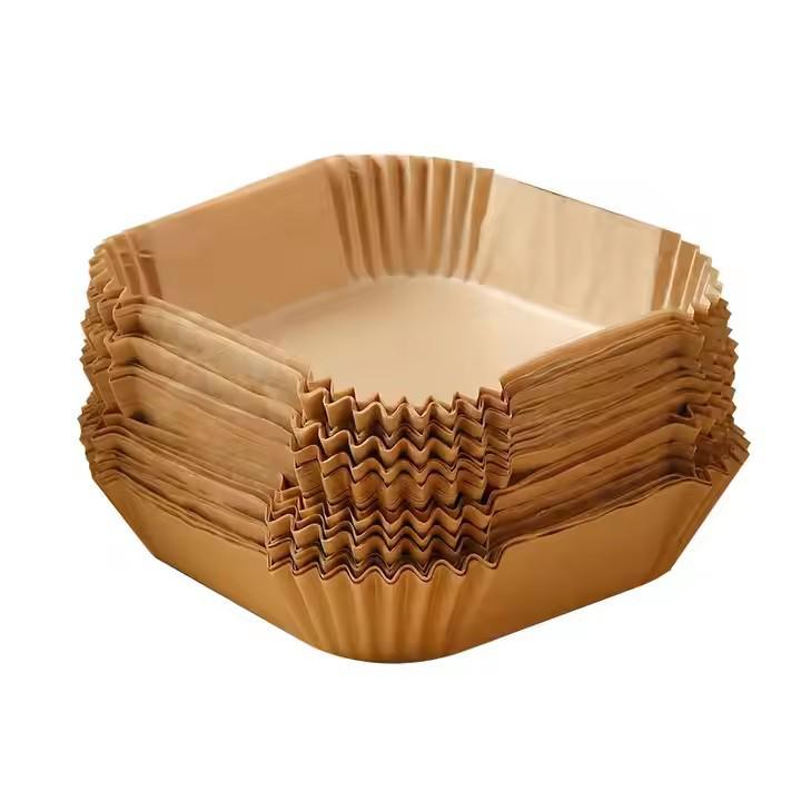 Non-Stick Square Air Fryer Liner - Food-Grade Baking & Oil-Absorbing Paper