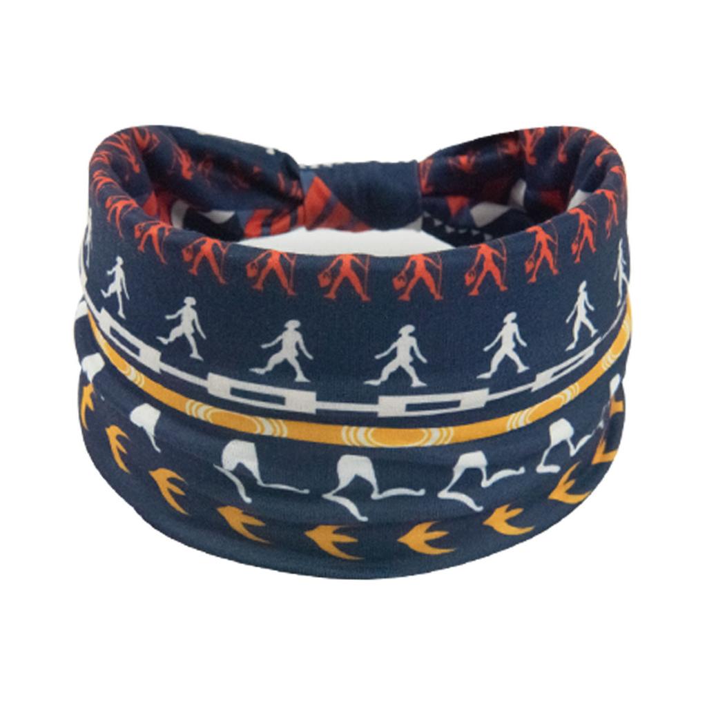 Bohemian Cashew Yoga Übung Stirnband Anti Schweiß und Feuchtigkeit Absorbieren Elastische Baumwolle Stirnband Knoten Stirnband