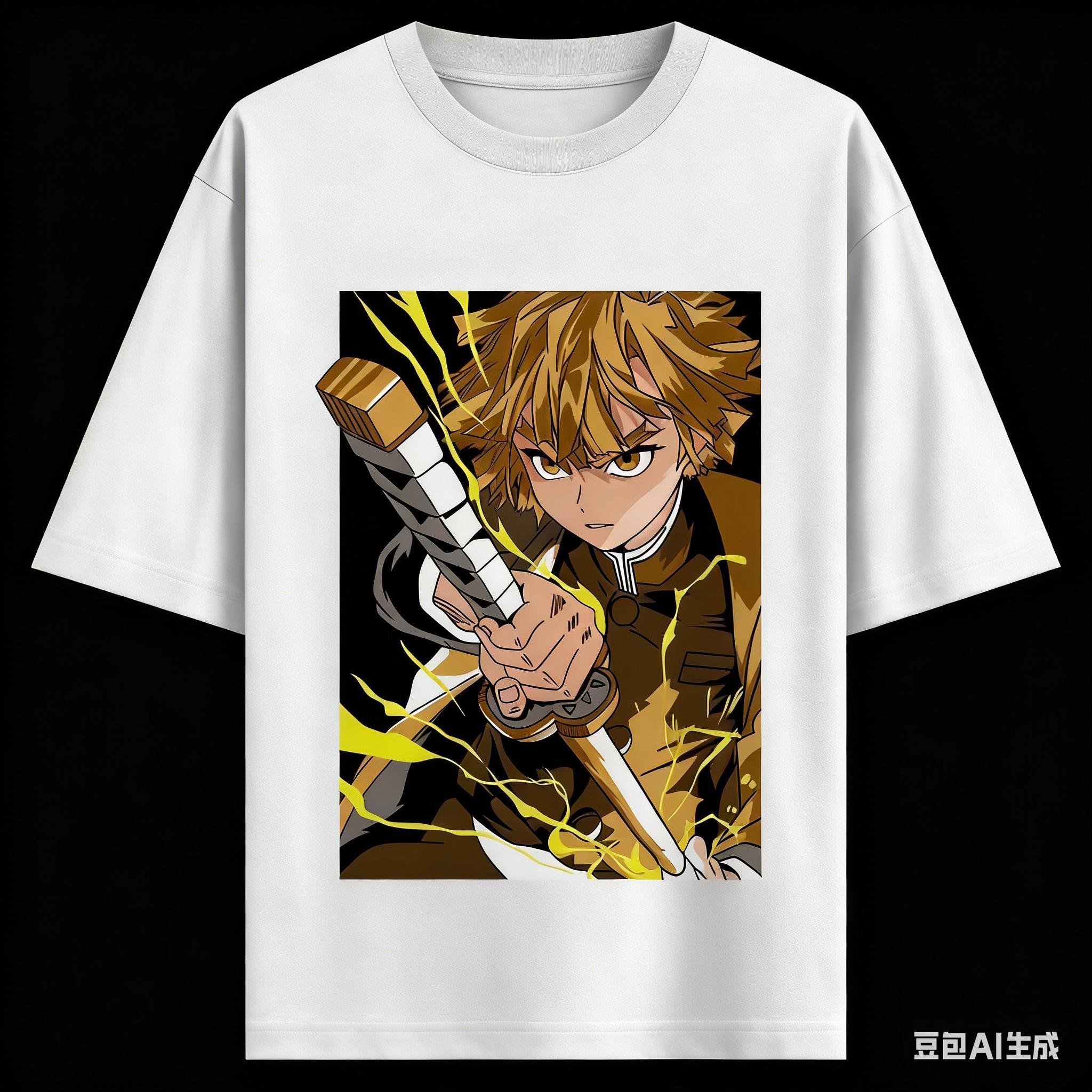 

Demon Slayer Anime Printing Oversized Cotton Tshirt Men and Women Comfortable Fashion Street Y2K Summer Absorb Sweat Tshirt XL