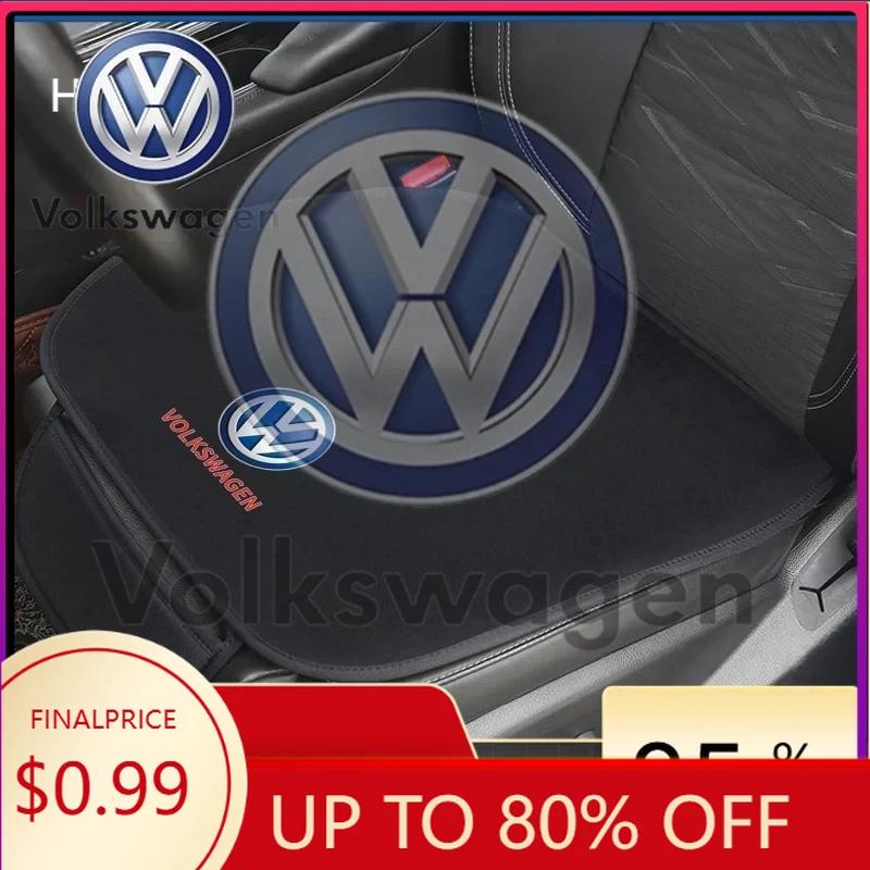 Qwe3Bildekal För VOLKSWAGEN VW Bilbarnstolsdyna Halkfri Klädsel Isilke Sammet Plysch För VW Volkswagen Golf Polo Passat Touran J