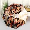 1pc Floral Leopard Automatic Open/close Umbrella, 8-Rib Sturdy Structure, Auto Folding/Opening, Portable Travel Umbrella for Women,110
