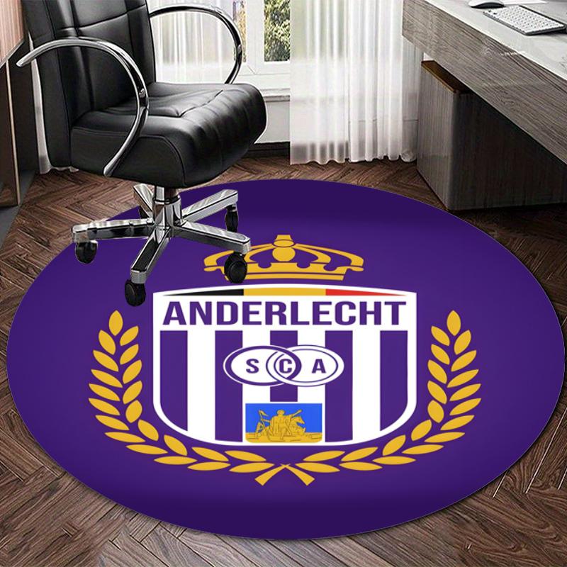 Personalized Anderlecht Round Chair Office Rug - Perfect for Mat, Office Chair & More - Ideal Gift for Birthdays and Holidays