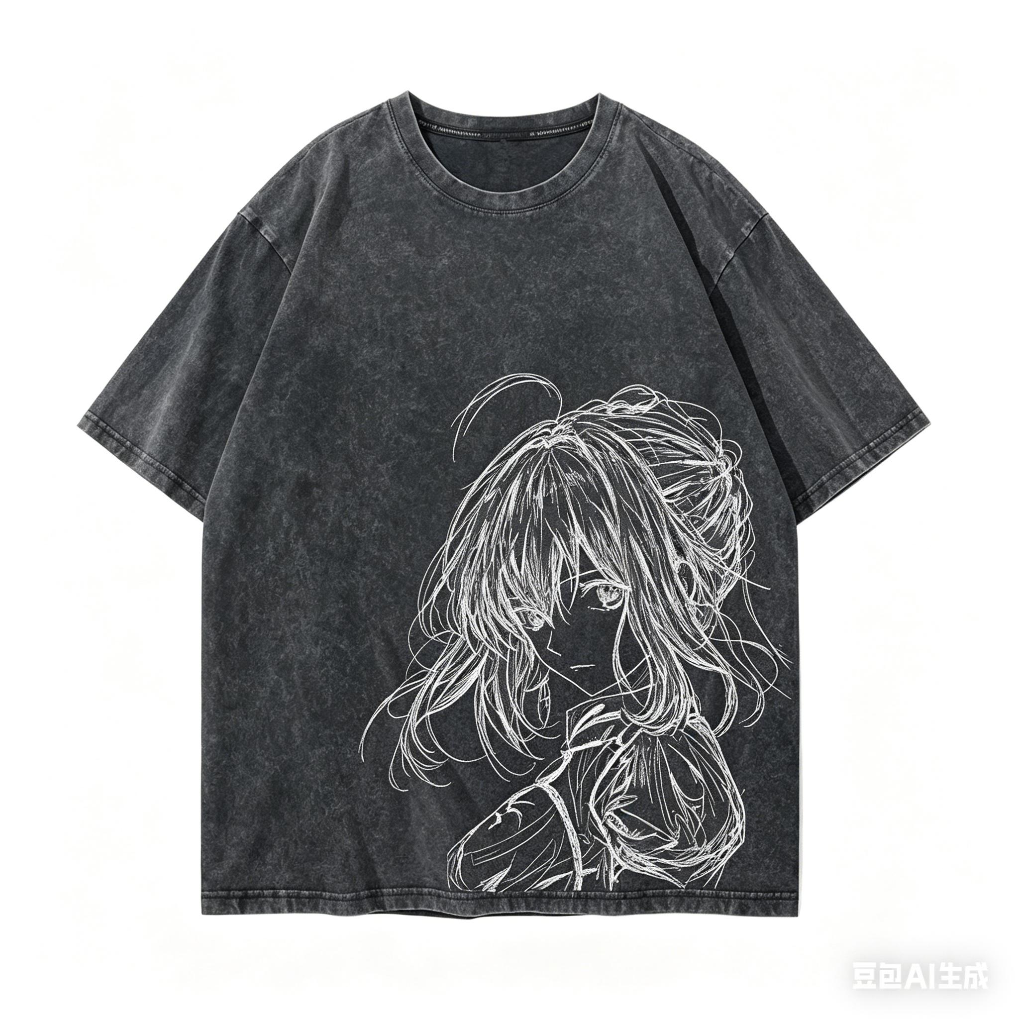 

Fatestay night Anime Lover Washed Tshirt Year round clothing personality Clothes Plus Size Unisex Streetwear gift high quality S