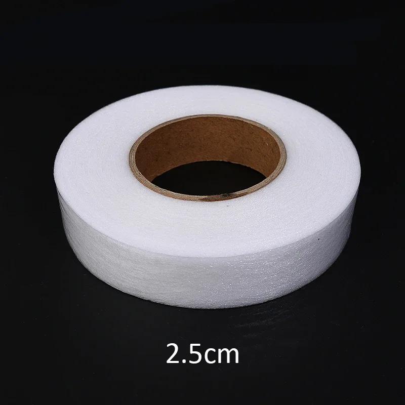 White Non-woven Interlining Adhesive Fabric Cloth Apparel Iron on Hem Tape Edge Shorten Pants Double-sided Tapes DIY Sewing Tool