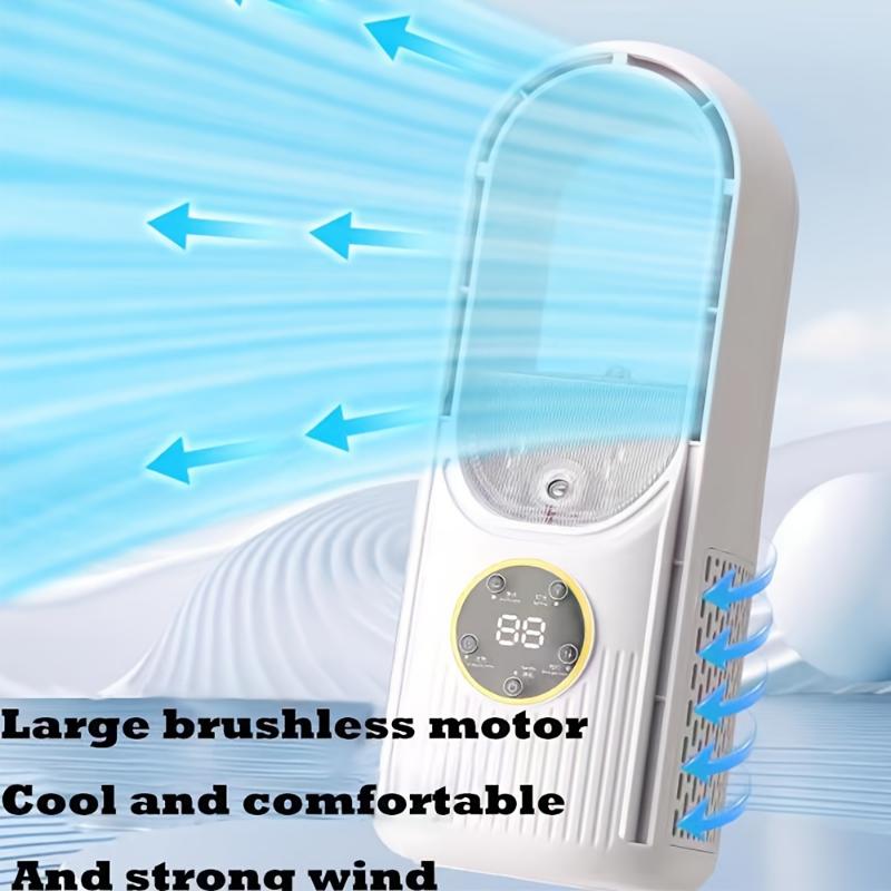 Air Conditioner Fan Electric Fan Household Humidifying Cool Usb Fans Spray Water-Cooled Desktop Fan Bladeless Standing Fans 2025