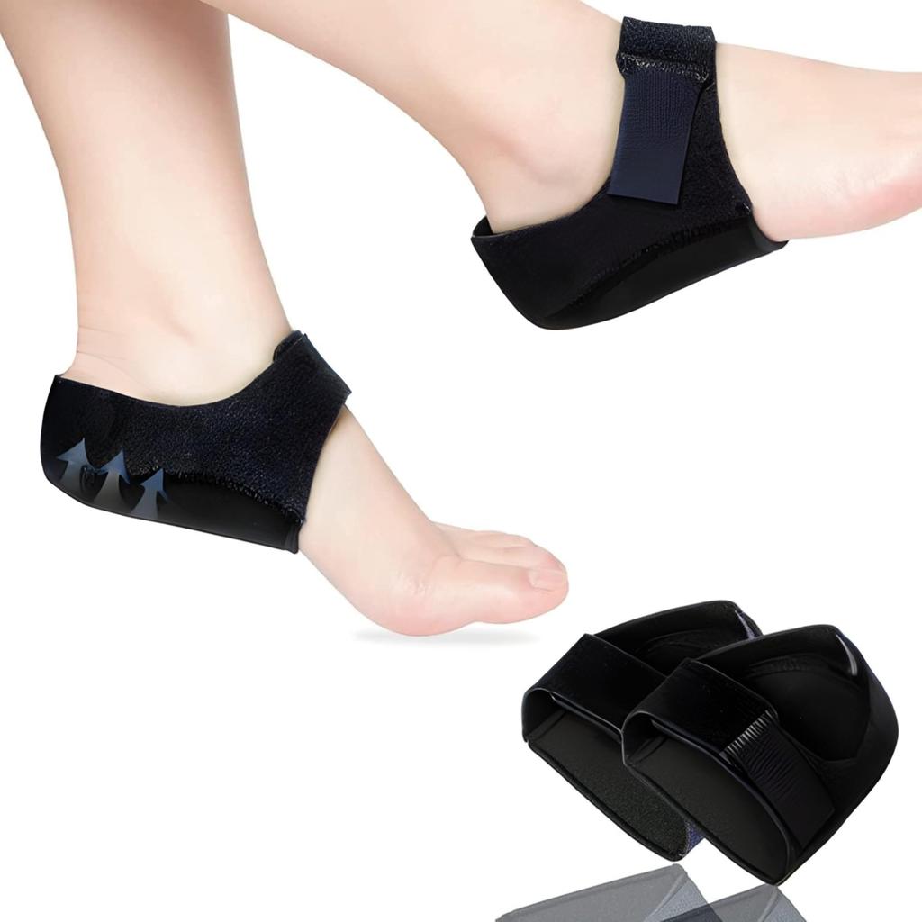 Purastep Gel Heel Cups Silicon Heel Pad for Heel Ankle Pain, Heel Spur Shoe Support Pad for Men and Women Shock Cushion Pad for Heels Cushion Heel