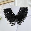 Korean Pearl Lace Shawl - Spring/Summer Sun Protection, Versatile Hollow Out False Collar, Cotton Outerwear