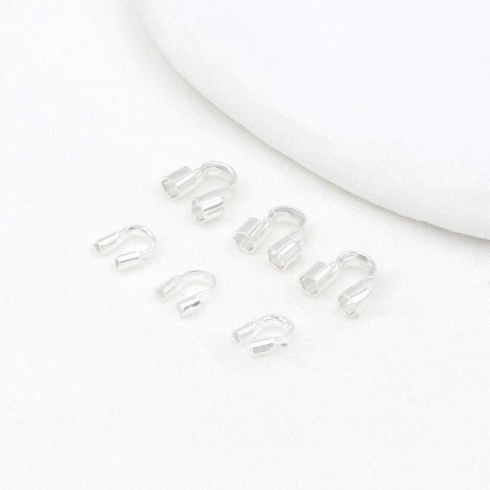 100Pcs U Shape Wire Guards for Jewelry Making Copper Connector for Jewelry DIY Accessories