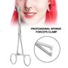 Body Piercing Pliers Tool Ear Lip Navel Nose Tongue Septum Sponge Forceps Clamp
