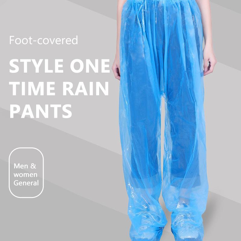 SEAMETAL Fuß Outdoor Reise Wasserdicht Regenhose Transparent Regenmantel Einwegartikel Regenhose