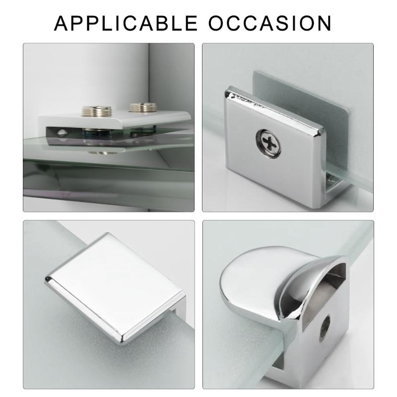 Modern Metal Glass Clips Multipurpose Glass Brackets Multifunction  Metal Glass Fixtures for DIY Projects & Retail Displays