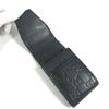 GUCCI 181716  Guccissima logo GG Pouch  Flap Cigarette case Sima leather Black