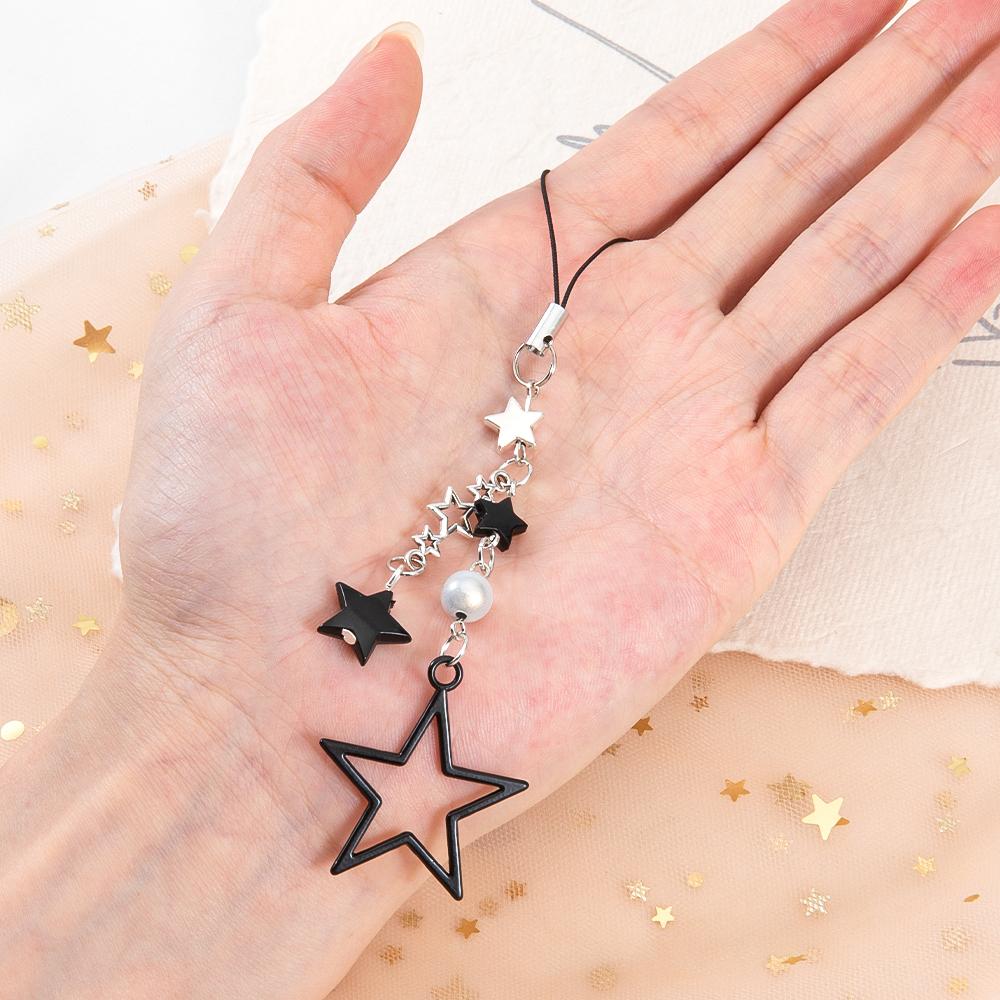 1Pc Phone Charm Pendant Cute Kawaii Pink Bowknot Keychain Bag Phone Strap Girl Cellphone Lanyard Keyring Birthday Jewelry DIY