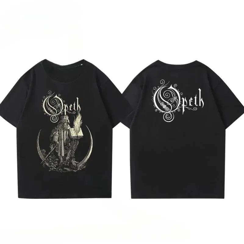 Opeth "Ghost Reveries" Classic Album Art Double Sided Vintage Progressive Death Metal Band Merch Graphic T-Shirt Top for Opeth Fans Metalheads