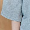 Maxza Round Neck ShorT Sleeve T shirT wiTh Cubic Neckline zd07qT010on
