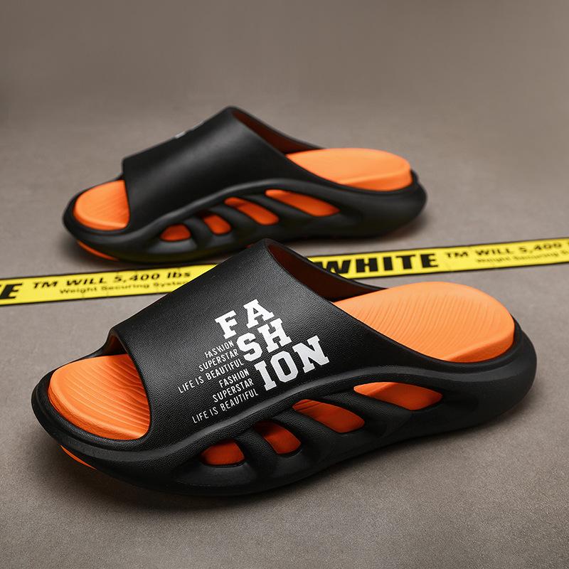 Slippers Men's Summer Non-slip Sports Slippers, Outer Wear, Beach Slippers with A Sense of Stepping On Shit