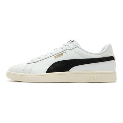 Smash 3.0 White Black Gold Unisex Sneakers Ivory 390987-03