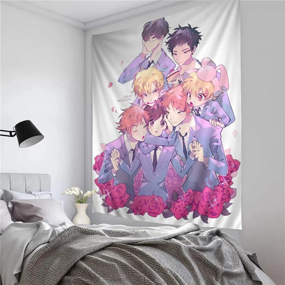 VIKAMA Anime Tapestry Bohemian Floral Wall Decor Tapestry Dorm Room Decor Affordable HippieStyle Wall Art Room Decor