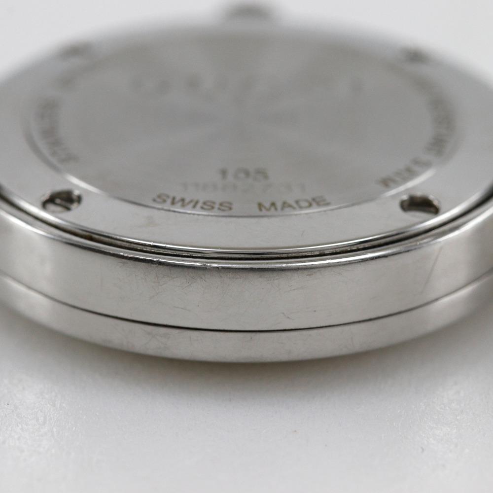 Gucci G circle Hodinky 105 logo bílý ciferník Nerezová ocel Křemenné Analogový displej Dámské Použité