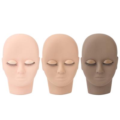 Lash Mannequin  Makeup Eyelash Extension Practice Doll  with 3 Pairs Removable Eyelids Doubl