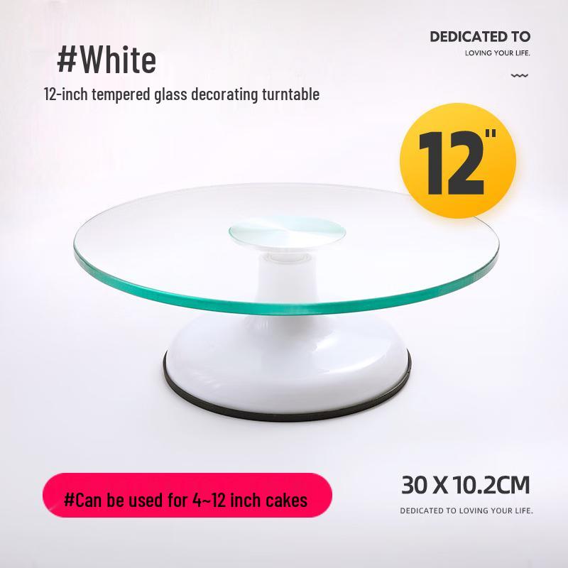 Cake Decorating Glass Turntable